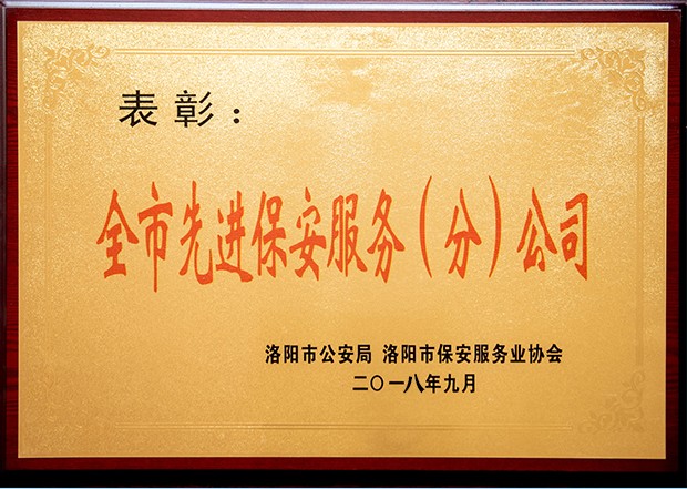 全市先進(jìn)保安服務(wù)（分）公司
